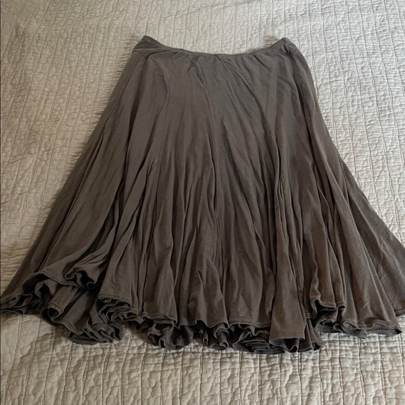 Garnet Hill Charcoal Maxi Skirt - Picture 3 of 6